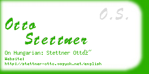 otto stettner business card